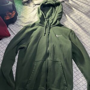 Nike green zip up.